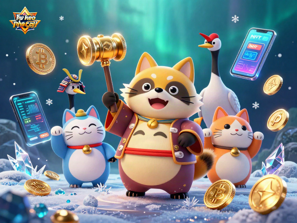Engage with ty le keo nha cai while enjoying a vibrant 3D casino scene featuring festive characters.