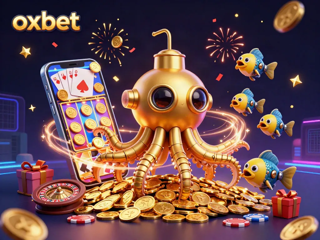 Experience the thrill of winning with OXBET's vibrant slot game amidst golden treasures.